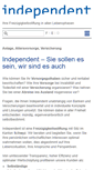 Mobile Screenshot of independent-stiftung.ch
